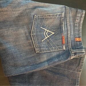 7 For All Mankind Women's Blue Boot Cut Jeans